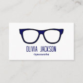 Optometriker Moderne Augenbrille Visitenkarte (Vorderseite)