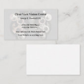 Optometriker-modernes einfaches visitenkarte (Vorne/Hinten)