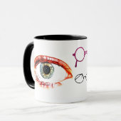 Optometriker Ophthalmologe "Auge Destiny Destiny" Tasse (Vorderseite Links)