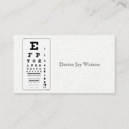 Optometriker Ophthalmologe "Auge Destiny Destiny" Visitenkarte