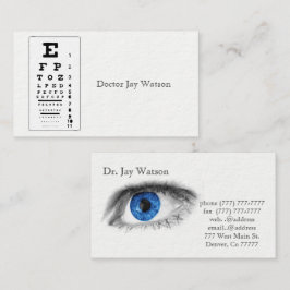 Optometriker Ophthalmologe "Auge Destiny Destiny" Visitenkarte