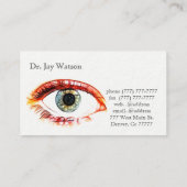 Optometriker Ophthalmologe "Auge Destiny Destiny" Visitenkarte (Rückseite)
