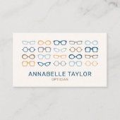 Optometriker Optiker Sehbrille Visitenkarte (Vorderseite)