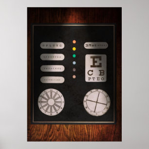 Optometriker - optische Verwirrung Poster
