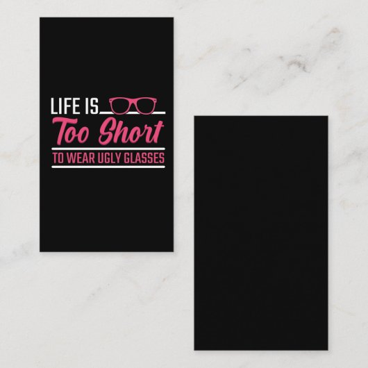 Optometriker Optometriker Spaß Augenarzt Visitenkarte (Vorne/Hinten)