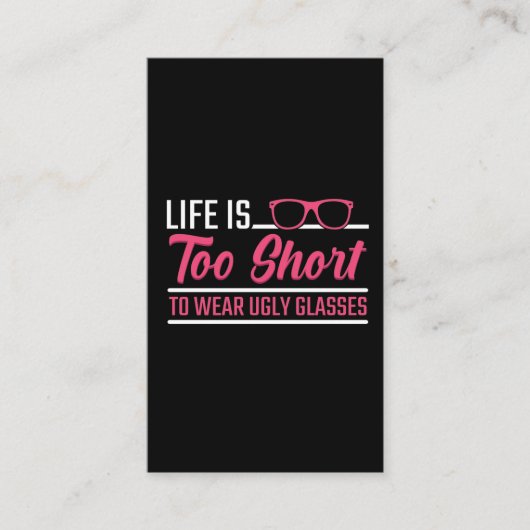 Optometriker Optometriker Spaß Augenarzt Visitenkarte (Vorderseite)