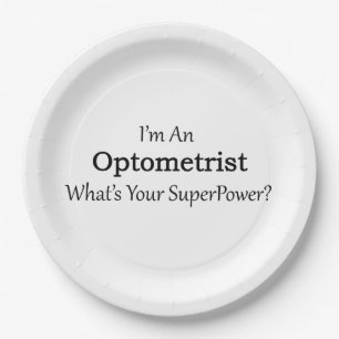 Optometriker Pappteller