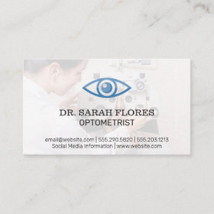 Optometriker   Phoropter   Augensymbol Visitenkarte