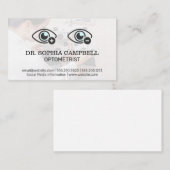 Optometriker | Phoropter | Symbol für Augenmessung Visitenkarte (Vorne/Hinten)
