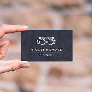 Optometriker Phoropter Visitenkarte