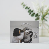 Optometriker Postkarte (Stehend Vorderseite)