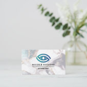 Optometriker | Stilvolles Eye-Logo Visitenkarte (Stehend Vorderseite)