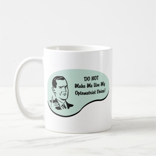 Optometriker-Stimme Kaffeetasse (Links)