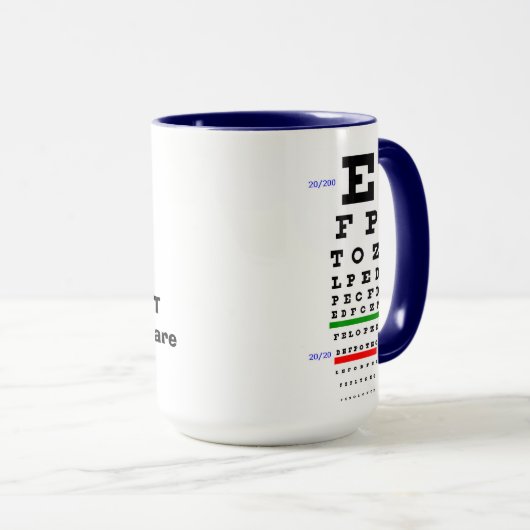 Optometriker Tasse (VorderseiteRechts)