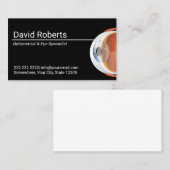 Optometriker und Augenspezialist Vision Care Visitenkarte (Vorne/Hinten)