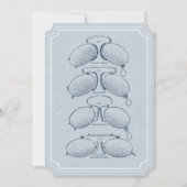 Optometriker-Vintage Brillen-Abschluss-Karte Einladung (Vorderseite)