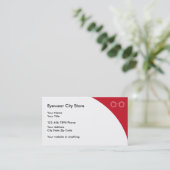 Optometriker-Visitenkarten Visitenkarte (Stehend Vorderseite)