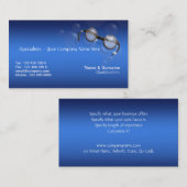 Optometrikeroptikoptiker-Augen-Türkis Visitenkarte (Vorne/Hinten)