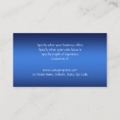 Optometrikeroptikoptiker-Augen-Türkis Visitenkarte (Rückseite)