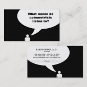 Optometrikerwitz/Musikwitz Visitenkarte (Vorne/Hinten)