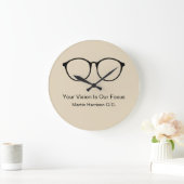 Optometrisches Büro Warte Zimmeruhren Große Wanduhr (Zuhause)