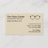 Optometrisches Sehvermögen Empfehlungskarte (Vorderseite)