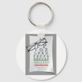 Optometrist Chart Keychain Schlüsselanhänger (Vorderseite)
