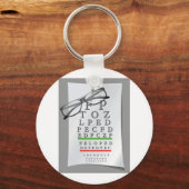 Optometrist Chart Keychain Schlüsselanhänger (Vorderseite)