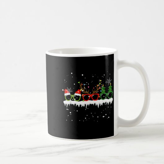 Optometrist Christmas Tree Gles Costume Santa Opto Kaffeetasse (Rechts)