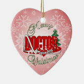 OPTOMETRIST DOCTOR MERRY CHRISTMAS KERAMIK ORNAMENT (Rechts)