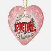 OPTOMETRIST DOCTOR MERRY CHRISTMAS KERAMIK ORNAMENT (Links)
