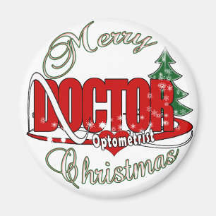OPTOMETRIST DOCTOR MERRY CHRISTMAS MAGNET