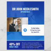 Optometrist Eye Exam Flyer Template (Hinten)