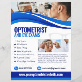 Optometrist Eye Exam Flyer Template (Vorne)