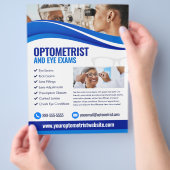 Optometrist Eye Exam Flyer Template (Hand)