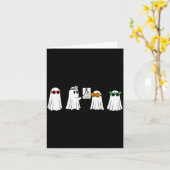 Optometrist Ghost Boo Center Halloween Optician Karte (Gelbe Blume)