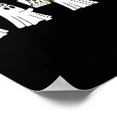 Optometrist Ghost Boo Center Halloween Optician Poster (Ecke)