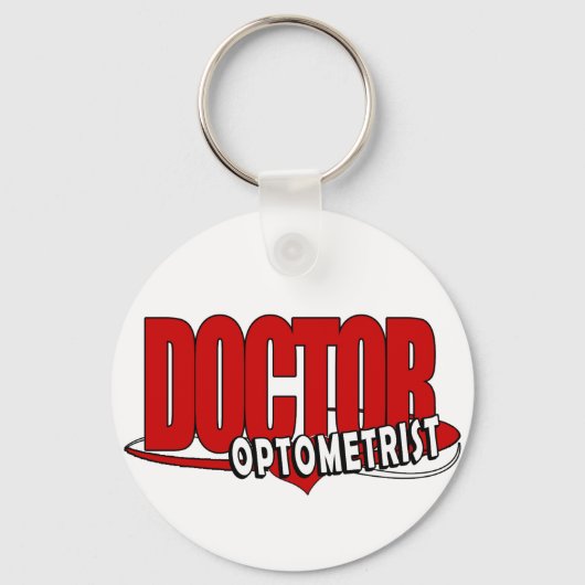 OPTOMETRIST LOGDOKTOR BIG RED SCHLÜSSELANHÄNGER (Vorderseite)