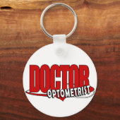 OPTOMETRIST LOGDOKTOR BIG RED SCHLÜSSELANHÄNGER (Vorderseite)