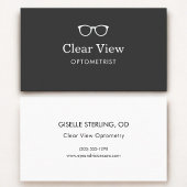 Optometrist Modern Eyewear Visitenkarte