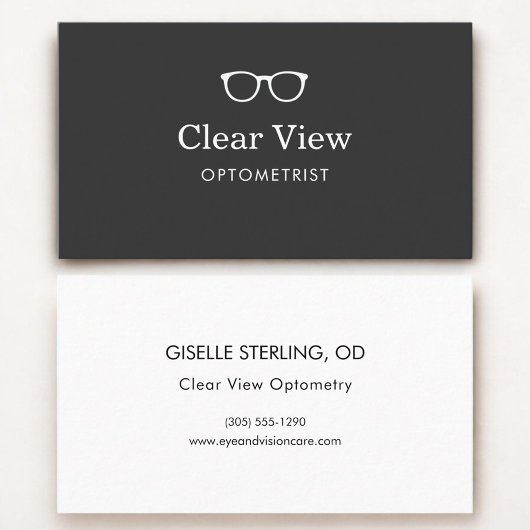 Optometrist Modern Eyewear Visitenkarte