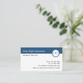 Optometrist Ophthalmologe Eyewear Design Visitenkarte (Stehend Vorderseite)