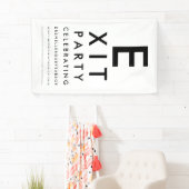 Optometrist Ophthalmologist Exit Retirement Party Banner (Insitu)