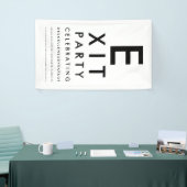 Optometrist Ophthalmologist Exit Retirement Party Banner (Messeveranstaltung)