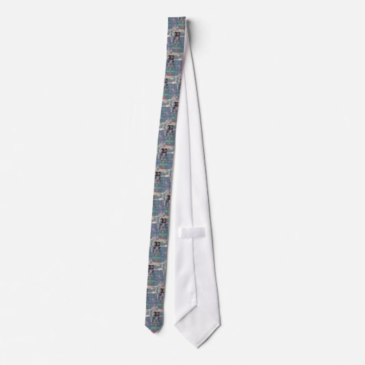 Optometrist/Opthamologist Eye Chart Necktie Krawatte (Rückseite)
