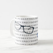 Optometrist Optician Eye Test Chart and Specs Kaffeetasse (Vorderseite Links)