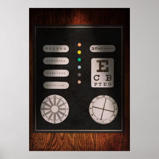 Optometrist - Optische Verwirrtheit Poster (Vorne)