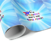 Optometrist Superheld-Design Geschenkpapier (Rolleneckpunkt)