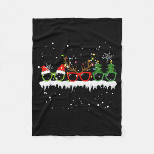 Optometrist Weihnachtsbaum Brille Kostüm Weihnacht Fleecedecke