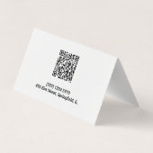 Optometristin Custom QR Visitenkarten (Rückseite)